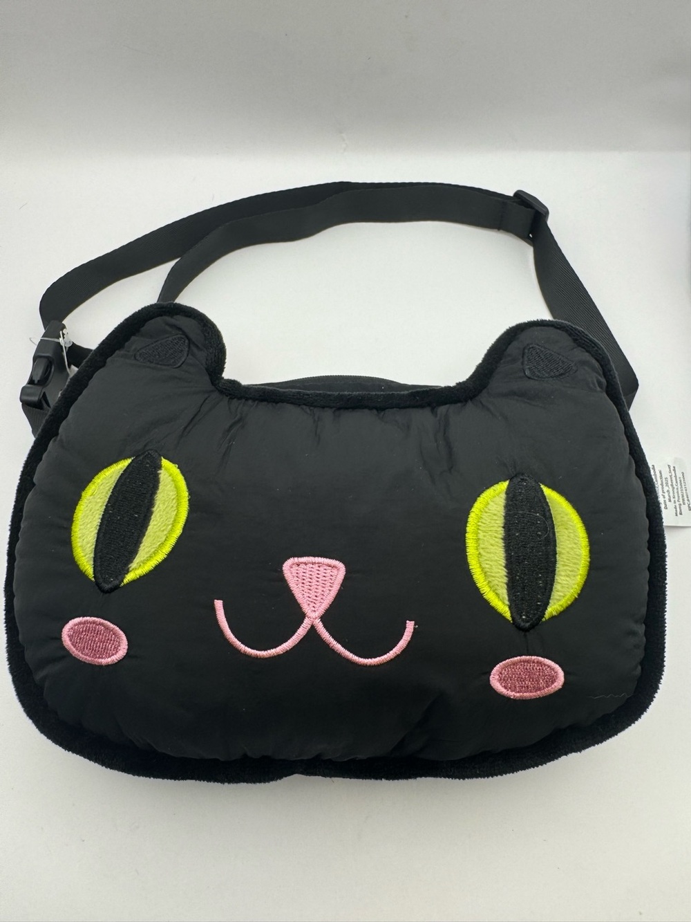 Halloween Black Cat Puffy Belt Bag Fanny Pack